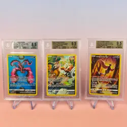 GALARIAN MOLTRES/ZAPDOS/ARTICUNO POKEMON 2023 SWSH CROWN ZENITH BLCK STR PRM BGS - Image 1