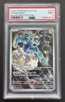 Pokemon Thundurus Pokemon Center Exclusive Scarlet & Violet Promo 209 PSA 9 - Image 1