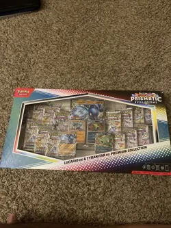 Prismatic Evolutions Lucario ex & Tyranitar ex Premium Collection (Sam's Club) - Image 1