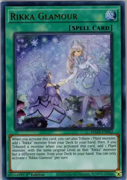 Yugioh Maze of Memories #MAZE-EN062 Rikka Glamour Near Mint or Better - Image 1