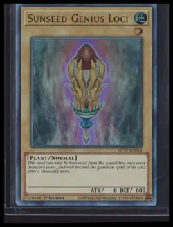 Yugioh Ghosts From the Past #GFTP-EN014 Sunseed Genius Loci Ultra Rare - Image 1