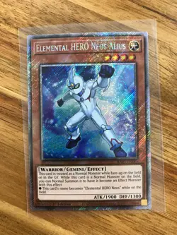 Yu-Gi-Oh! Elemental HERO Neos Alius #RA03-EN184 Platinum Secret Rare 1st Ed (NM) - Image 1