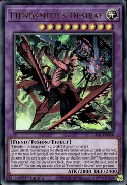 Fiendsmith's Desirae - Ultra Rare 1st Edition RA04-EN056 - NM - YuGiOh - Image 1
