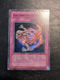 Yu-Gi-Oh SUPER RARE DARK SPIRIT OF THE SILENT LON-079 1996 VINTAGE PRINT NM/VLP - Image 1