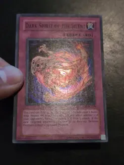 Yu-Gi-Oh SUPER RARE DARK SPIRIT OF THE SILENT LON-079 1996 VINTAGE PRINT NM/VLP - Image 2