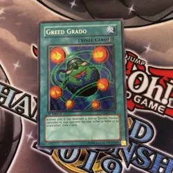 (STO) Yugioh Greed Grado ANPR-EN088 Secret Rare 1st Ed VLP - Image 1
