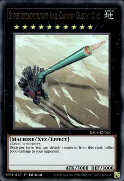 Superdreadnought Rail Cannon Gustav Max - Ultra Rare RA04-EN063 - NM - YuGiOh - Image 1