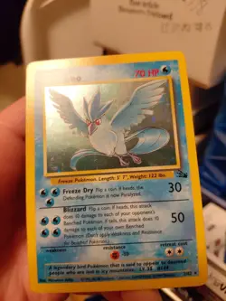 Pokemon TCG Articuno Fossil Holo Card 2/62 1999-2000 Wizards Mint Or Better - Image 4