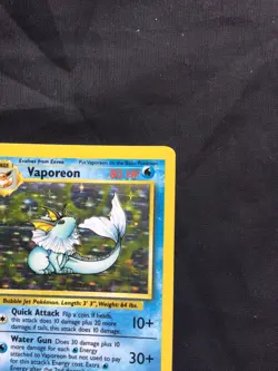 Pokemon Cards: Jungle Rare Holo: Vaporeon 12/64 No Symbol Error - Image 4