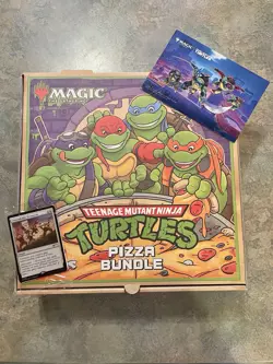 TMNT Magic The Gathering Pizza Bundle Box And Promo Card NYCC Exclusive 2025 - Image 1