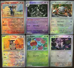 Prismatic Evolutions Master Ball Lot (6) Pokemon Cards NM Heatran Applin - Image 2