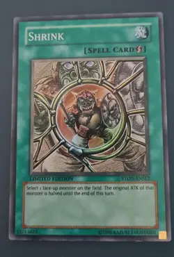 YuGioh Shrink NM (Limited Ed.) STON-ENSE2 Super Rare Card - Image 1