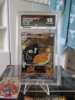 ACE 10 Team Rocket's Raticate 108/098 Japanese Pokemon Card Sv10 GEM MINT - Image 1