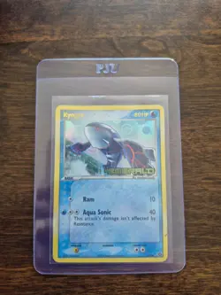 Pokemon TCG Reverse Holo Rare Stamped EX Emerald Kyogre Card 6/106 - Image 1