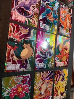 Pokemon Attacks Card Database Kanto Rainbow Holo Complete Set Gengar Charizard - Image 2