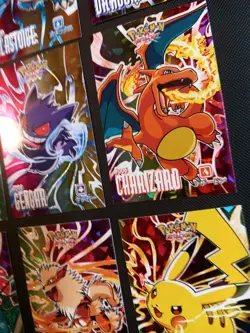 Pokemon Attacks Card Database Kanto Rainbow Holo Complete Set Gengar Charizard - Image 3