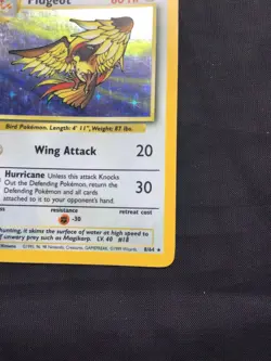 Pokemon Cards: Jungle Rare Holo: Pidgeot 8/64 No Symbol Error - Image 5