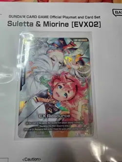 Bandai Card fest Gundam Card Game Official Playmat Suletta &Miorine [EVX02] - Image 2