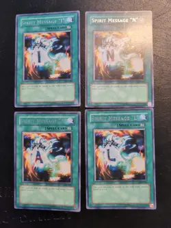 Yu-Gi-Oh! RARE CARDS SPIRIT MESSAGE I + N + A + L SET LON VLP - Image 1