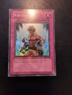 Yu-Gi-Oh! SUPER RARE HOLO CARD RIRYOKU FIELD LON-081 1996 VINTAGE PRINT LP - Image 1