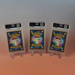 POKEMON MEW 151 PSA 10 LOT BULBASAUR CHARMANDER SHIGGY ART RARE JP 3X CARDS - Image 2
