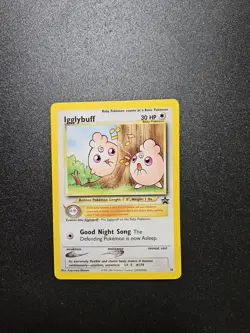 Black Star Promo Pokemon League Card Igglybuff 36-2001 - Image 1
