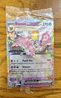 Espeon EX Prismatic Evolutions Sealed/STAMPED Surprise Box Promo Card #034/131! - Image 1
