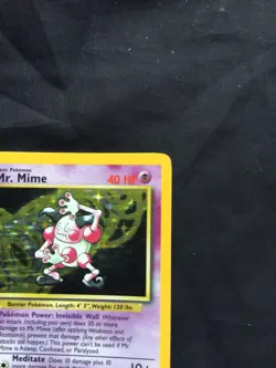 Pokemon Cards: Jungle Rare Holo: Mr. Mime 6/64 No Symbol Error - Image 4