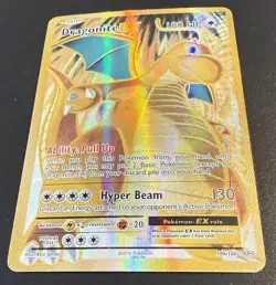 Dragonite EX 106/108 Pokemon Evolutions Ultra Rare Full Art DAMAGED Card - Image 2