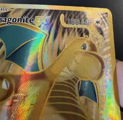 Dragonite EX 106/108 Pokemon Evolutions Ultra Rare Full Art DAMAGED Card - Image 5