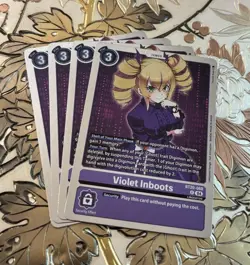 Digimon Card Game Playset Violet Inboots Foil BT20-088 R Special Booster 2.5 - Image 1