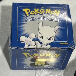 Pokemon Mewtwo 23k Gold Plated Trading Card Burger King Promo 1999 Blue Box SSP - Image 5