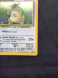 Pokemon Cards: Jungle Rare Holo: Kangaskhan 5/64 No Symbol Error - Image 5