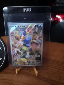 Pokemon TCG Cramorant Holo Rare Card 176/167 Twilight Masquerade Illustration - Image 2