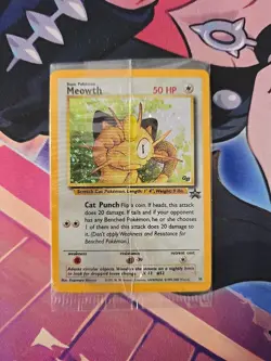 Pokemon TCG Meowth Black Star Promo Holo Card Game Boy Factory Sealed - Image 1