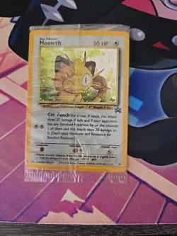 Pokemon TCG Meowth Black Star Promo Holo Card Game Boy Factory Sealed - Image 2