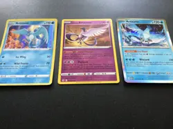 3x Pokemon Rare Holo Articuno Card Bundle - 151, Evolving Skies TCG - Image 2