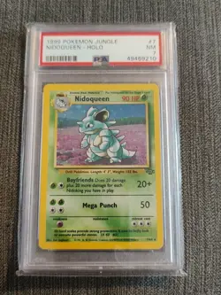 Nidoqueen 7/64 Jungle Set Holo Rare Pokemon TCG Card WOTC PSA 7 - Image 1