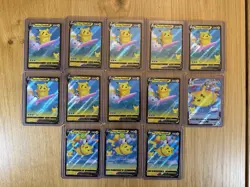 pikachu celebrations Full Art V & Vmax Card Lot Of 13 Nm Rare - Image 1