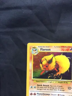 Pokemon Cards: Jungle Rare Holo: Flareon 3/64 No Symbol Error - Image 3