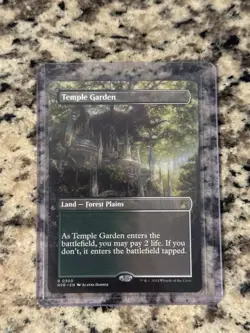 Temple Garden - Borderless Nm English RVR Extras MTG Magic - Image 1