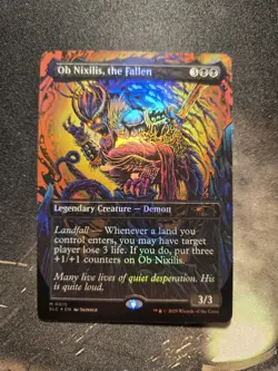 Ob Nixilis, the Fallen Foil, An Encyclopedia of Magic Secret Lair, NM - Image 1