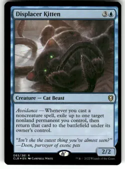 MTG - Displacer Kitten - CLB - Foil Rare #063 - Image 1
