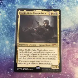 Malik, Grim Manipulator (REGULAR) x1 - MTG Universes Within SLX #23 - Image 1
