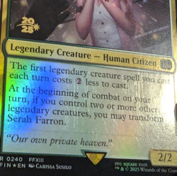 Serah Farron - Prerelease Foil Stamped Promo - Final Fantasy MTG - Image 4