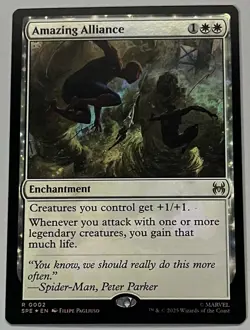 MTG Marvel’s Spider-Man Eternal Amazing Alliance Enchantment RARE FOIL #0002 - Image 1