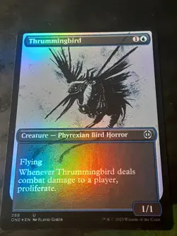 Thrummingbird FOIL Showcase , Phyrexia AWBO , Near Mint , MTG,FREESHIPPING - Image 2