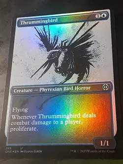 Thrummingbird FOIL Showcase , Phyrexia AWBO , Near Mint , MTG,FREESHIPPING - Image 3