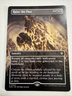 Raise the Past Borderless (NM Non-Foil) FDN-0300 Rare MTG - Image 1