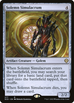 Solemn Simulacrum [Starter Commander Decks] Magic MTG - Image 1
